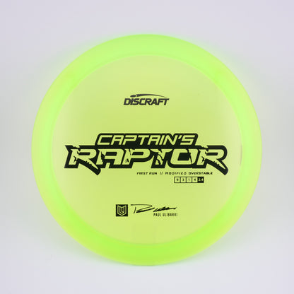 Special Blend Z Captain's Raptor - Paul Ulibarri First Run